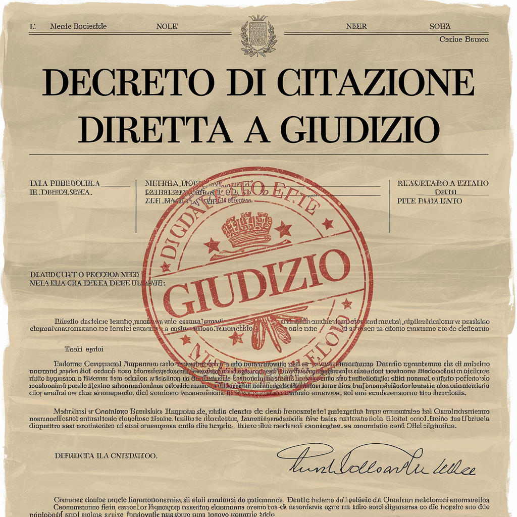 Decreto di Citazione Diretta a Giudizio